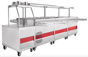 Передвижная линия самообслуживания Abat без отделки