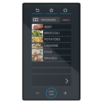 Unox XEVC-1021-GPRM Панель управления - сохранение программ