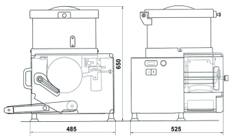 Котлетный автомат (плавная регулировка скорости) La Minerva C/E 653 V в ШефСтор (chefstore.ru) 3