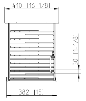 Тележка-кассета 6-1-1, 20 тарелок RATIONAL 60.61.702 (3)