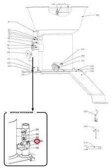 Винт MFS M5X14 Hallde 14148 (Бункер непрерывной подачи) в ШефСтор (chefstore.ru)