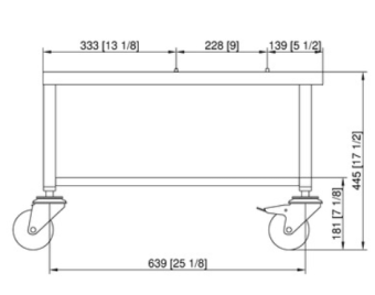 Подставка UG II Combi-Duo с роликами 6-1-1 на 6-1-1 RATIONAL 60.31.207 (2)