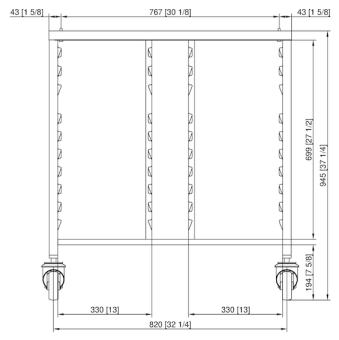 Подставка III UltraVent передвижная 6-1-1 RATIONAL 60.31.215 (2)