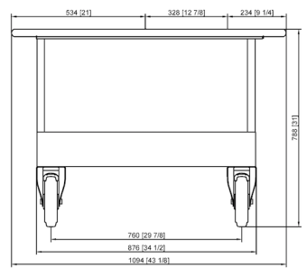 Подставка II MobilityLine 6-2-1 и 10-2-1 RATIONAL 60.31.165 (3)