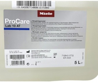 Щелочное моющее средство Miele ProCare Lab 10AT-5l 62925101EU2 (6)