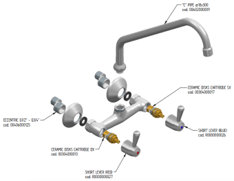 Смеситель с краном Monolith R0102010213 деталировка