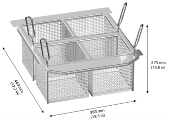 Набор 4-х корзин для фритюра 2-XS RATIONAL 60.75.979 (2)