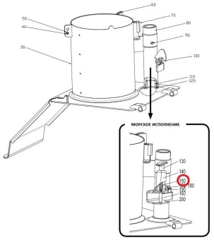 Пружина (морское исполнение) Hallde 37508 (Цилиндр подачи В) в ШефСтор (chefstore.ru)