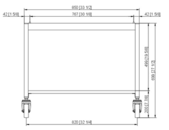 Подставка I передвижная 6-1-1 и 10-1-1 RATIONAL 60.31.095 (2)