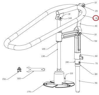 Ручка толкателя ERGO Hallde 33431 (3)