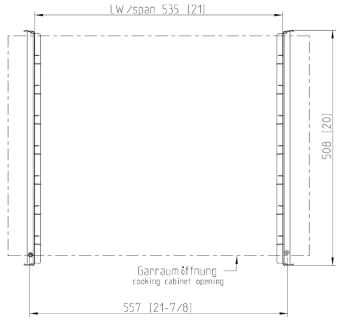 Навесная рама 6-2-1, 7 уровней RATIONAL 60.62.168 (3)