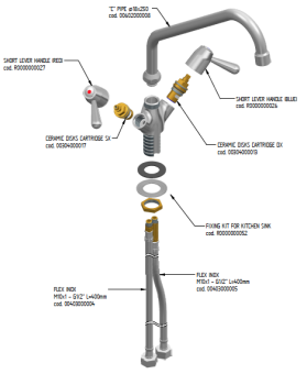 Смеситель с краном Monolith R0101020122 деталировка