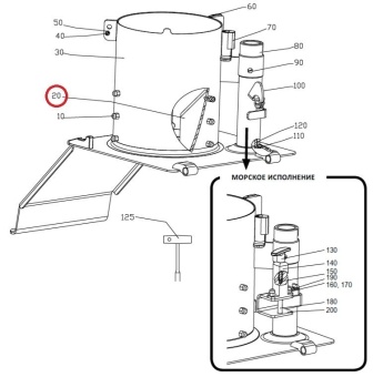 Нож цилиндра подачи овощерезки RG-400 Hallde 3134 (5)