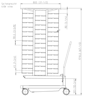 Тележка-кассета Finishing® 20-2-1, 84 тарелки RATIONAL 60.22.398 (4)