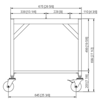 Подставка I передвижная 6-1-1 и 10-1-1 RATIONAL 60.31.095 (3)
