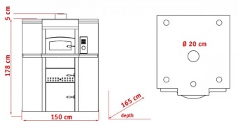 Печь для пиццы дровяная Peva K 60/1 в ШефСтор (chefstore.ru) 4