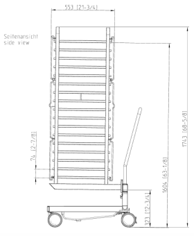 Рама с направляющими 20-1-1, 17 уровней RATIONAL 60.21.289 (2)
