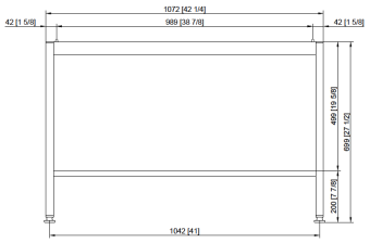 Подставка I 6-2-1 и 10-2-1 RATIONAL 60.31.090 (2)