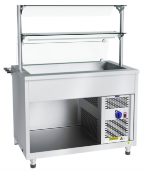 Прилавок холодильный Abat ПВВ(Н)-70Х-02-НШ нерж (210000002814) 2