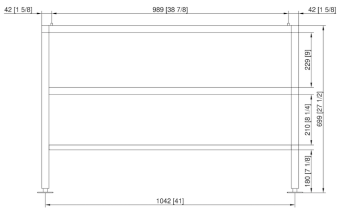 Подставка I флот 6-2-1 и 10-2-1 RATIONAL 60.31.109 (2)