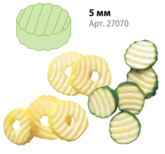 Волнистый ломтик 5мм Robot Coupe 27070 (Pom 5) Волнистый ломтик 5мм Robot Coupe 27070 (Pom 5)
