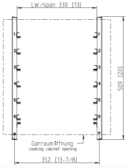 Навесная рама 6-1-1 Флот 6 уровней RATIONAL 60.61.672 (3)