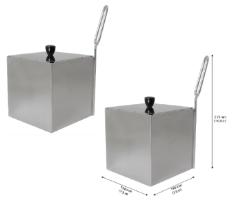 Набор 2-х неперфорированных корзин с крышками 2-XS RATIONAL 60.75.302