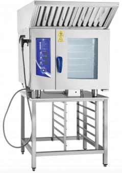 Пароконвектомат электрический Abat ПКА 6-1-1ПМ2-01 с зонтом на подставке в ШефСтор (chefstore.ru)