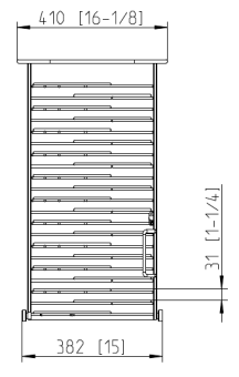Тележка-кассета 10-1-1, 32 тарелки RATIONAL 60.11.581 (3)