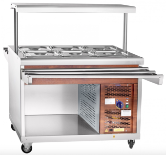 Прилавок холодильный Abat ПВВ(Н)-70ПМ-НШ (дуб) (210000000457) в ШефСтор (chefstore.ru) 3