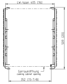 Навесная рама 6-1-1 Лотки 6 уровней RATIONAL 60.61.649 (3)