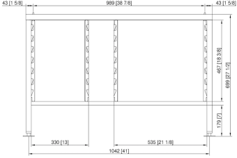 Подставка III флот 6-2-1 и 10-2-1 RATIONAL 60.31.113 (2)