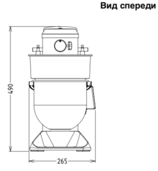 Миксер планетарный Electrolux 600192 (BE5BY) вид спереди