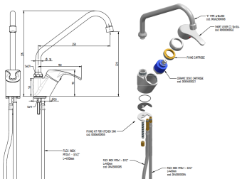 Смеситель Monolith R 0201020218 (короткий рычаг) 3