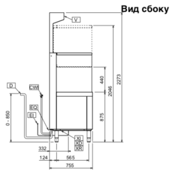 Машина посудомоечная Electrolux 504250 (EHT8TIEL) (6)