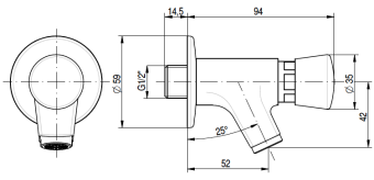 Смеситель с краном Monolith ARES004 схема