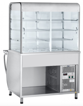 Прилавок-витрина холодильный Abat ПВВ(Н)-70М-С-01-НШ (210000001501) в ШефСтор (chefstore.ru) 2