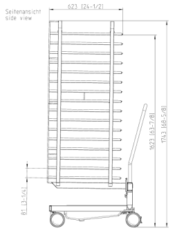 Рама с направляющими 20-1-1, 16 уровней 600х400 RATIONAL 60.21.292 (2)