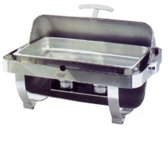 Чафин диш GN1/1 с крышкой Roll Top Starfood ZC301-1 в ШефСтор (chefstore.ru)