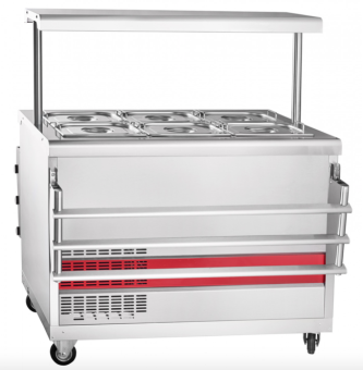 Прилавок холодильный Abat ПВВ(Н)-70ПМ-НШ (нерж) (210000000455) в ШефСтор (chefstore.ru) 2