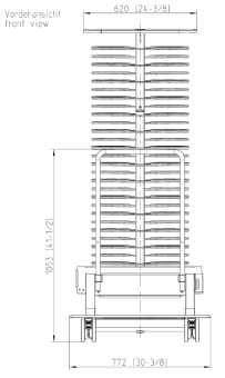 Тележка-кассета Finishing® 20-2-1, 84 тарелки RATIONAL 60.22.398 (3)