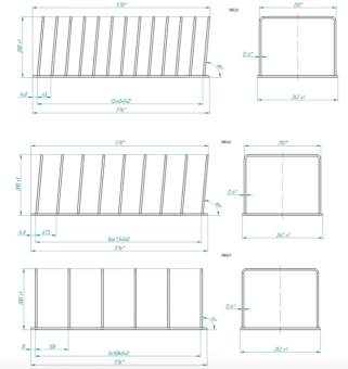Держатель противней и подносов Abat №40 710000249765 _2