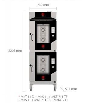 Tecnoeka башенная установка друг на друга mkt-11-d-plus-mks-11-plus-mkf-711-ts-mks-11-plus-mkf-711-ts-plus-mkkc-711 (ШефСтор)