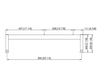 Подставка UG I Combi-Duo стандарт 6-2-1 на 6-2-1 и 10-2-1 Э RATIONAL 60.31.203 (3)