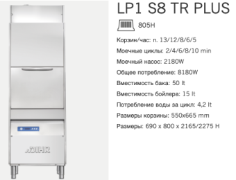Машина котломоечная Dihr LP1 S8 TR Plus DD (2)