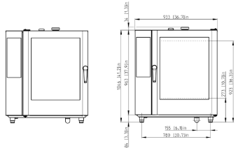 Пароконвектомат Retigo B1011B VISION II Левосторонний электрический (2)