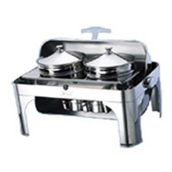 Чафин диш для первых блюд с крышкой Roll Top (2х4л) Starfood ZC202 в ШефСтор (chefstore.ru)