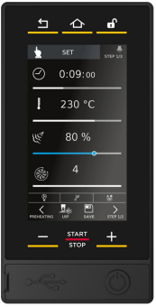 Unox XEFR-03EU-ETDV Панель управления