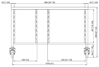 Подставка III передвижная 6-2-1 и 10-2-1 RATIONAL 60.31.106 (2)