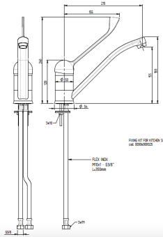 Смеситель с краном Monolith R0201020203 схема